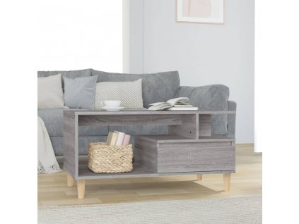 Konferenční stolek šedý sonoma 90 x 49 x 45 cm kompozitní dřevo