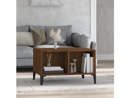 Konferenční stolek hnědý dub 60 x 50 x 36,5 cm kompozitní dřevo