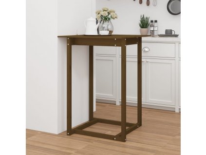 Barový stolek medově hnědý 80x60x110 cm masivní borové dřevo