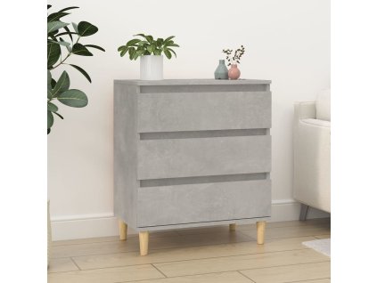 Příborník betonově šedý 60 x 35 x 70 cm kompozitní dřevo