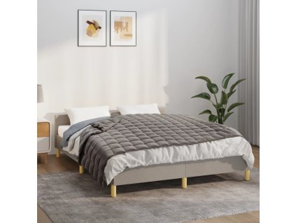 Zátěžová deka šedá 150 x 200 cm 11 kg textil