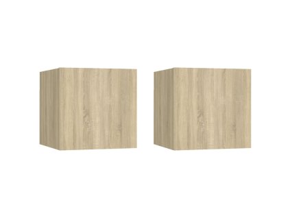 Noční stolky 2 ks dub sonoma 30,5 x 30 x 30 cm kompozitní dřevo