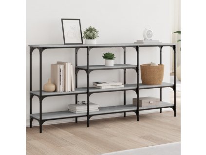 Konzolový stolek šedý sonoma 160 x 29 x 80 cm kompozitní dřevo