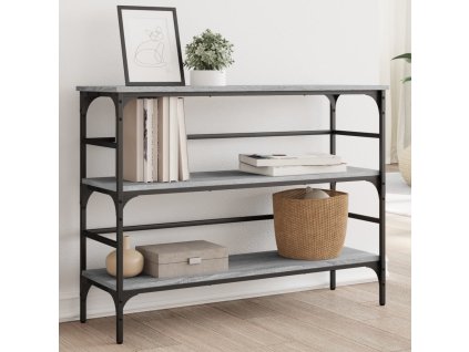 Konzolový stolek šedý sonoma 100 x 32 x 75 cm kompozitní dřevo