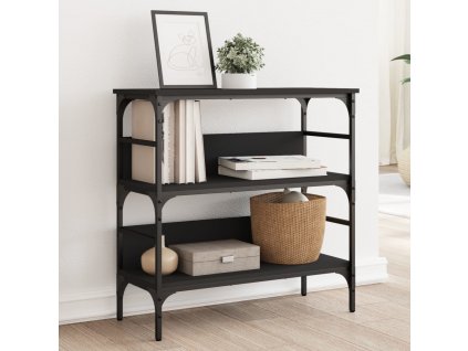 Konzolový stolek černý 75 x 32 x 75 cm kompozitní dřevo