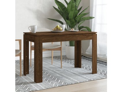 Jídelní stůl hnědý dub 120 x 60 x 76 cm kompozitní dřevo