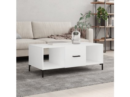 Konferenční stolek bílý 102 x 50 x 40 cm kompozitní dřevo