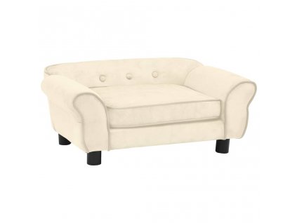Pohovka pro psy krémová 72 x 45 x 30 cm plyš