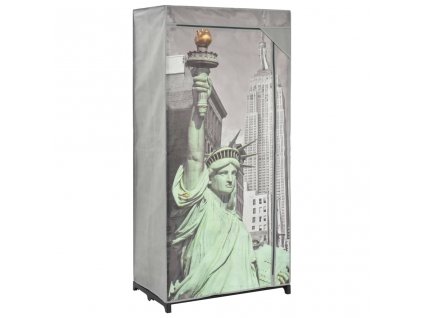 Šatní skříň New York 75 x 45 x 160 cm textil