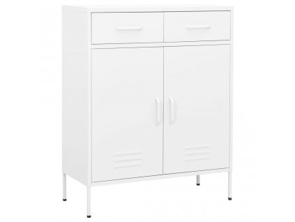 Úložná skříň bílá 80 x 35 x 101,5 cm ocel