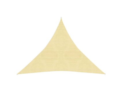 Stínicí plachta 160 g/m² béžová 4,5 x 4,5 x 4,5 m HDPE