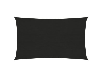 Stínící plachta 160 g/m² černá 2 x 5 m HDPE