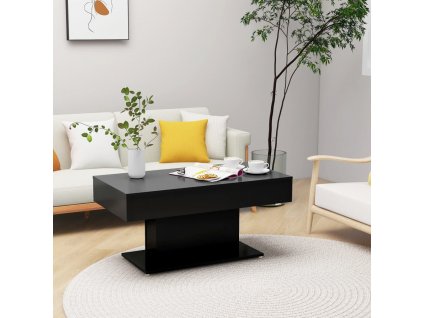 Konferenční stolek černý 96 x 50 x 45 cm kompozitní dřevo