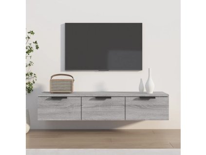 Nástěnná skříňka šedá sonoma 102 x 30 x 20 cm kompozitní dřevo