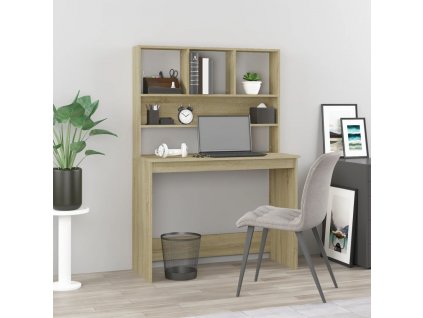 Psací stůl s policemi dub sonoma 102x45x148 cm kompozitní dřevo