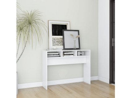 Konzolový stolek bílý 105 x 30 x 80 cm kompozitní dřevo