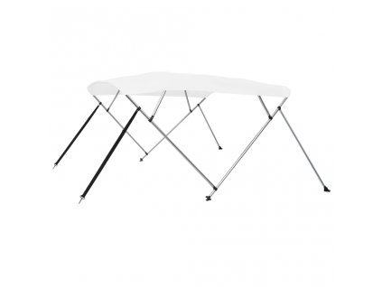 Bimini stříška se 4 oblouky bílá 243 x 196 x 137 cm