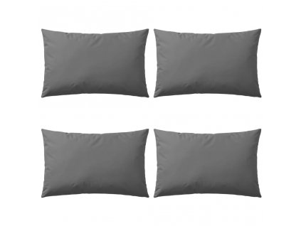 Venkovní polštáře 4 ks 60x40 cm šedé