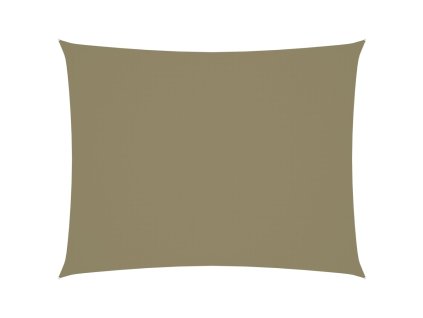 Stínící plachta oxfordská látka obdélníková 3 x 4,5 m béžová
