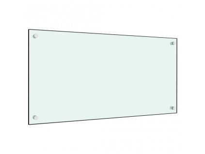 Kuchyňský panel bílý 80 x 40 cm tvrzené sklo
