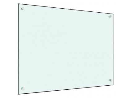 vidaXL Kuchyňský panel bílý 80 x 60 cm tvrzené sklo