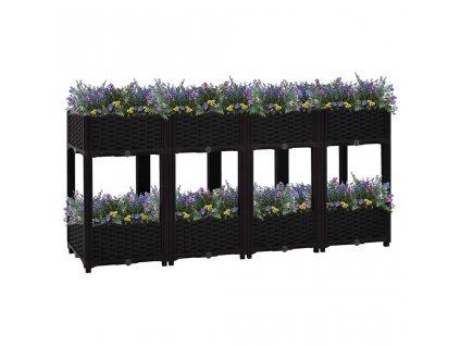Vyvýšený záhon 160 x 40 x 71 cm polypropylen