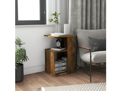 Odkládací stolek kouřový dub 36 x 30 x 56 cm kompozitní dřevo