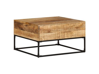 Konferenční stolek 68 x 68 x 41 cm hrubé mangovníkové dřevo