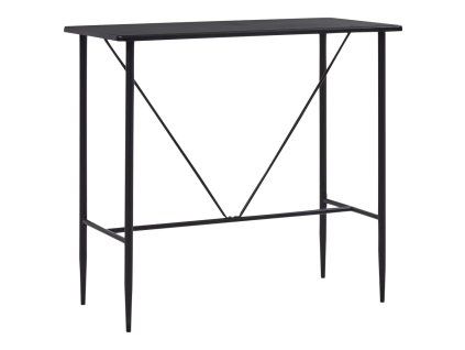 Barový stůl černý 120 x 60 x 110 cm MDF 281546