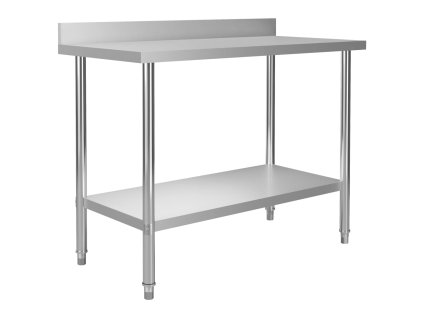 Kuchyňský pracovní stůl přístěnný 120x60x93 cm nerezová ocel