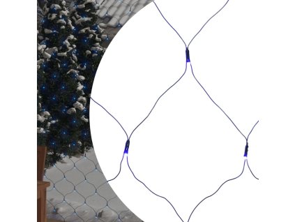 Vánoční světelná síť modrá 4 x 4 m 544 LED vnitřní i venkovní