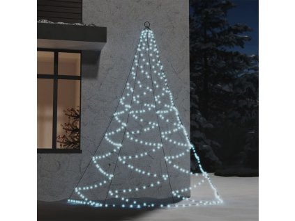 Nástěnný stromek s kovovým hákem 260 studených bílých LED 3 m