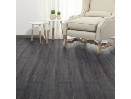 Samolepící podlahová krytina PVC 5,21 m² 2 mm černá a bílá