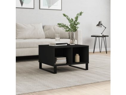 Konferenční stolek černý 60x50x36,5 cm kompozitní dřevo