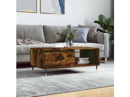 Konferenční stolek kouřový dub 90x50x36,5 cm kompozitní dřevo