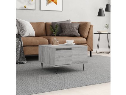 Konferenční stolek šedý sonoma 55x55x36,5 cm kompozitní dřevo