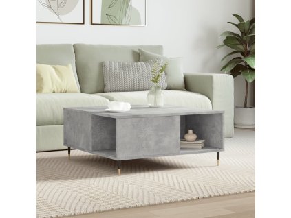 Konferenční stolek betonově šedý 80x80x36,5 cm kompozitní dřevo