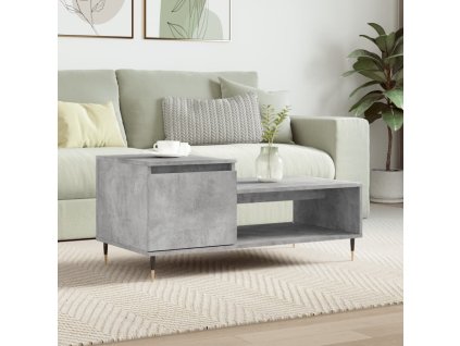 Konferenční stolek betonově šedý 100x50x45 cm kompozitní dřevo