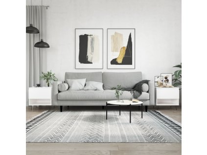 Konferenční stolky 2 ks bílé 50 x 46 x 50 cm kompozitní dřevo