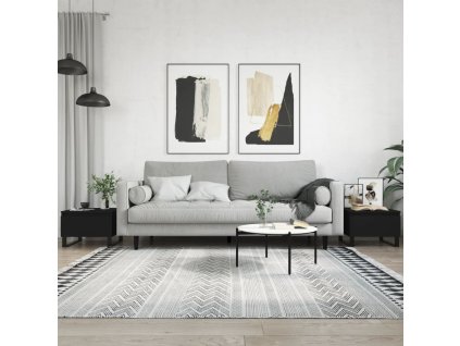 Konferenční stolky 2 ks černé 50 x 46 x 35 cm kompozitní dřevo