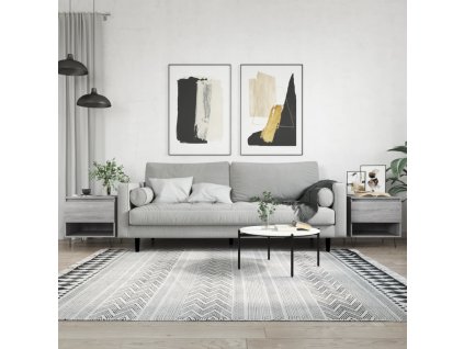 Konferenční stolky 2 ks šedé sonoma 50x46x50cm kompozitní dřevo