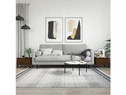 Konferenční stolky 2 ks hnědý dub 50x46x35 cm kompozitní dřevo