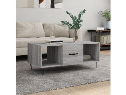 Konferenční stolek šedý sonoma 102x50x40 cm kompozitní dřevo