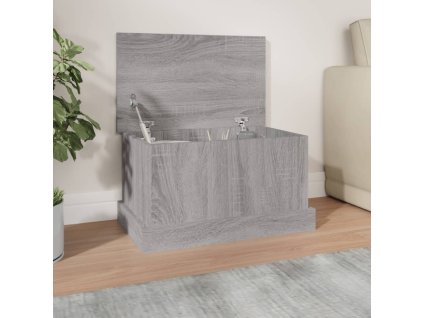 Úložný box šedý sonoma 50 x 30 x 28 cm kompozitní dřevo