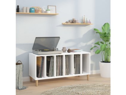 Skříňka na LP desky bílá 100 x 38 x 48 cm kompozitní dřevo