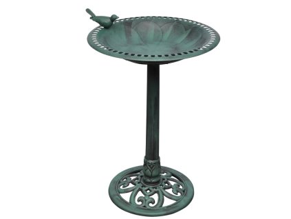 Koupel pro ptáčky se dekorativním ptáčkem