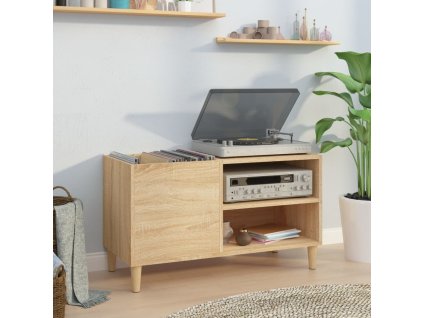 Skříňka na LP desky dub sonoma 84,5x38x48 cm kompozitní dřevo