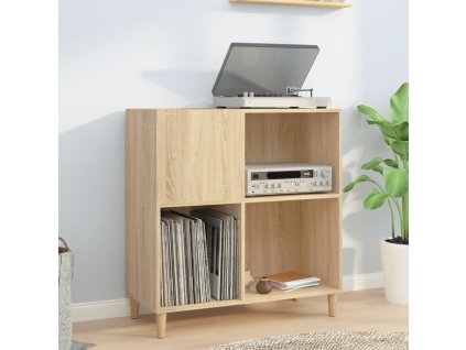 Skříňka na LP desky dub sonoma 84,5x38x89 cm kompozitní dřevo