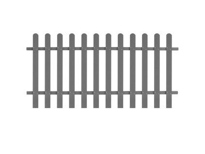 Laťkový plot WPC 200 x 100 cm 42820