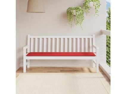 Poduška na zahradní lavici červená 180x50x3 cm oxfordská látka